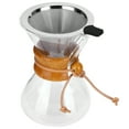 thumbnail image 2 of Cafetière en Verre Résistant aux Hautes Températures avec Filtre en Acier Inoxydable pour Préparer du Café, 2 of 7