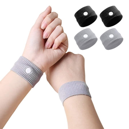 2 Pairs Sickness Bands, Motion Sickness Relief Wristbands Travel Sickness Band for Car Sea Sickness Travel Sickness