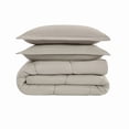 thumbnail image 5 of Cannon Heritage 100% Microfiber Polyester Greige 2-Piece Twin Comforter Set, Solid Casual themed, Adult Bedding, OEKO-TEX Certified, 5 of 6