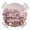 Light Pink White Peach Pink, variant on Brown Black Bear Round Tablecloth for 45-54 Inch Tables, Fitted Table Cover with Elastic Edge, Farmhouse Cabin Forest Vintage Waterproof Outdoor Table Cloth Protector for Patio Garden Dinner Picnic