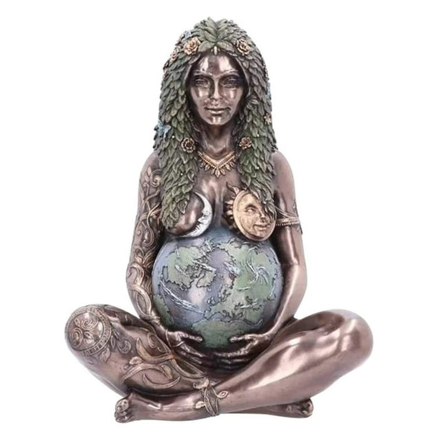 Mistaha la Déesse de la Terre Gaia Sculpture de la Terre Mère Ornements
