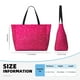 thumbnail image 4 of Fotbe Rose Red Glitter Bolsa de Viaje para Playa - Resistente al Agua, Bolsa Tote de Gran Capacidad y Ligera con 7 Bolsillos para Mujeres y Hombres, 4 of 7
