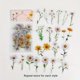 thumbnail image 1 of 40pcs/pack Plant Nature Flower Decorative PVC Sticker For Scrapbooking DIY Label Diary Stationery Album Journal Daisy Mushroom Stick, 1 of 5