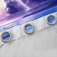thumbnail image 4 of Homewish Female Men Women Abstract Gradient Lightning Curtains Pack of 2 (42x84 Each),Natural Disaster Curtains Blackout,Ocean Beach Bedroom Curtains,Breathable Home Decor, 4 of 6