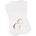thumbnail image 4 of Gift Boutique Monogram Guest Napkins Letter E, Gold Foil Disposable Paper Napkins, 100 Count, 3-Ply Soft Absorbent, Wedding Party Bathroom Dinner Towels, 4 of 7