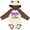 Natural & Brown w Ears, variant on Inktastic Tougher than Cystic Fibrosis Boys or Girls Long Sleeve Baby Bodysuit