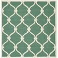 thumbnail image 2 of SAFAVIEH Cambridge Raleigh Geometric Wool Area Rug, Teal/Ivory, 8' x 8' Square, 2 of 8