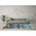 thumbnail image 3 of Ahgly Company Indoor Rectangle Oriental Light Blue Industrial Area Rugs, 5' x 7', 3 of 4