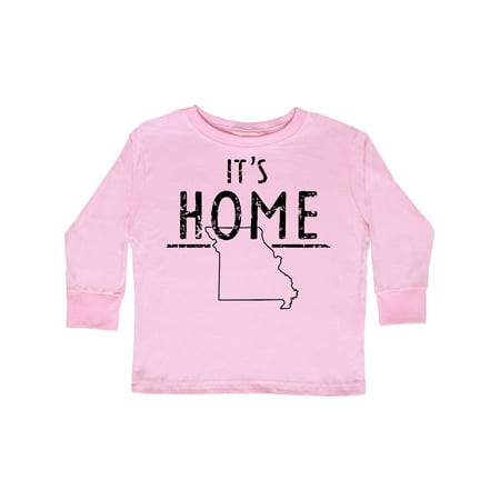 

Inktastic It s Home- State of Missouri Outline Distressed Text Gift Toddler Boy or Toddler Girl Long Sleeve T-Shirt