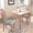 Natural, variant on EUROCO 3-Piece Dining Table Set for 2,Rectangular Solid Wood Dining Table with Drop Leaf,2 Dining Upholstered Chairs and MDF Board,Perfect for Small Space, Easy Assembly,Brown
