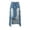 A-Blue311, variant on Wxolcjlv Women's Distressed Ripped Asymmetrical Denim Skirts Button Waist Raw‑Edge Street Going‑Out Skirts