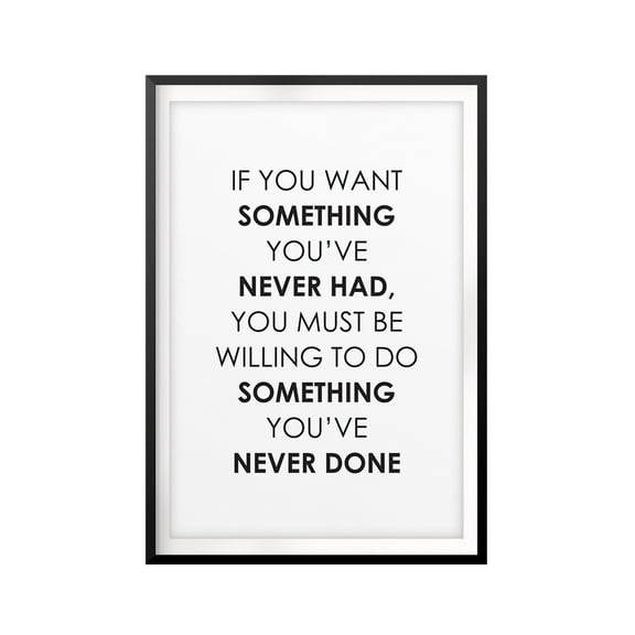 Motivation To Be Bold 11 x 14 UNFRAMED Print Quote Wall Art