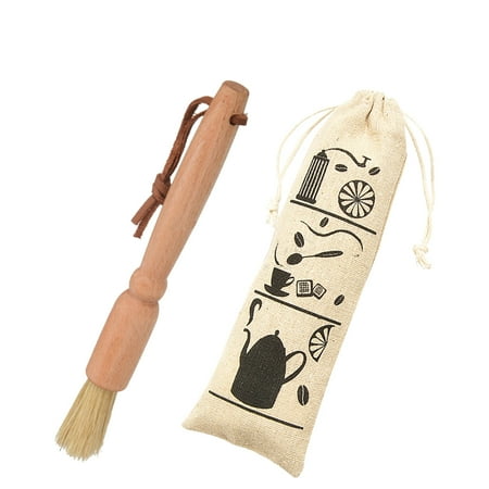 

wrea Coffee Grinder Cleaning Brush with Soft Bristles Wooden Handle Coffee Bean Dusting Brush