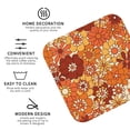 thumbnail image 4 of Bingfone Vintage Hippie Flower Leather Drinks Coasters With Set Of 6,Suitable For Home Kitchen,Coffee Cup Coasters Home Gift, 4 of 9