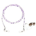 thumbnail image 1 of Uxcell Chaînes de Lunettes pour Femmes, Porte-Lunettes Chaînes de Perles Réglables pour Lunettes de Soleil, Violet/clair, 1 of 7