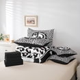 thumbnail image 6 of Feelyou Bowknot Letter D Bedding Comforter Set 7pcs for Child, Leopard Cheetah Print King Bedding Sets, Modern Fashion Style Reversible Bed Sheets, Super Cozy Room Decor, 6 of 8