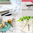 thumbnail image 5 of 4 Pieces Chopsticks Rest Pins Zinc Alloy Chopsticks Bench Tray (Silver), 5 of 5