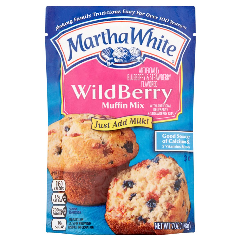 Martha White Wildberry Muffin Mix, 7 oz