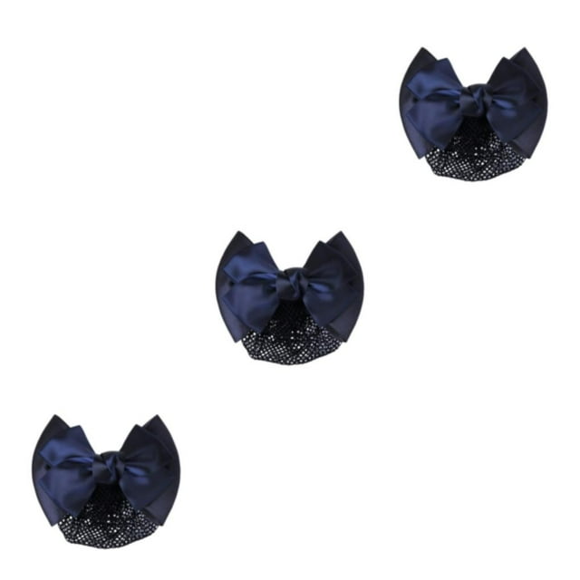 Baohd Élégant et Professionnel Noeud Filet Toute Occasion Snood Net Noeud Travailler Cheveux Clips Bleu Fin Filet 3Set