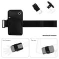 thumbnail image 4 of HAWEE Cell Phone Armbands Pouch for Women Running Bag Compatible with Cellphone 6.28 Inches Full-Screen, Black A, 4 of 7