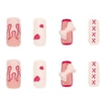 thumbnail image 2 of Bilqis Deals 24 Of Flame Color Matching Wear Manicure Fake Nails, 2 of 3