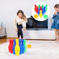 thumbnail image 1 of KALLORY 1Set Assorted Color Bowling Plaything Indoor Family Activity Safe Material, 1 of 5