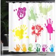 thumbnail image 4 of Ambesonne Graffiti Shower Curtain, Teenagers Spray Color, 69"Wx84"L, Multicolor, 4 of 5