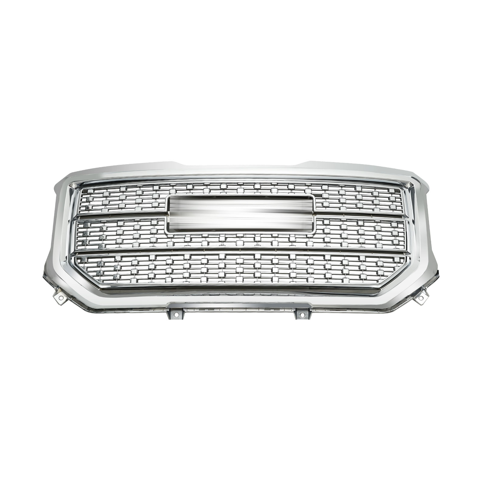 HOUGEET Front Bumper Upper Grill Fit for 2016-2018 GMC Sierra 1500 Base SLT SLE,Denali Style