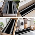 thumbnail image 6 of 2x6 Kitchen Runner Rug, Black Striped Non-Skid Rubber Backing Large Rectangle Rugs - Living Room Bedroom Home Office, Farmhouse Black White Stripes Indoor Floor Mat Carpets Washable Rug, 6 of 9