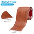 thumbnail image 2 of Uxcell Self Adhesive Floor Transition Strip 3 Ft x 3" Vinyl Laminate Flat Divider Flooring Teak Wood Grain, 2 of 7