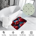 thumbnail image 3 of Cherry Polyester Non-Slip Machine Washable Office Mat - Door Mat Chair Rugs Door Mats, 3 of 6