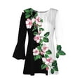 thumbnail image 3 of Mittory Tunic Tops for Women Loose Fit Dressy 3/4 Length Sleeve Tunics Floral Tops Summer Dressy, 3 of 8