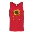 thumbnail image 2 of You Are My Sunshine Skull And Sunflower Inspirational/Christian Mens Graphic Tank Top, Red, 3XL, 2 of 3