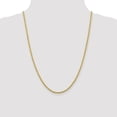 thumbnail image 2 of Diamond2Deal 10K Yellow Gold 2.75mm Diamond-Cut Rope Chain Necklace for Women 24", 2 of 6