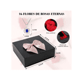 thumbnail image 2 of Flor Eterna Rosas Rojas Exquisita Caja Con Collar Y Regalo Xtellar azul, 2 of 4