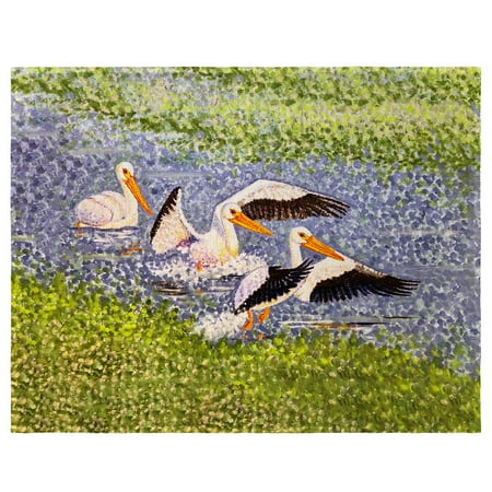 

Betsy Drake PM1402 14 x 18 in. White Pelican Wings Place Mat - Set of 4