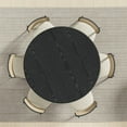 thumbnail image 2 of MAYEERTY 52" Mid-Century Wooden Round Dining Table for Dining Room Kitchen, Black, 2 of 9