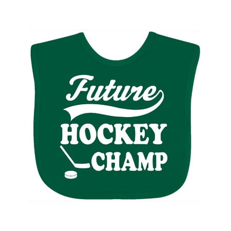 

Inktastic Future Hockey Champ Boys Girls Sports Gift Baby Boy or Baby Girl Bib