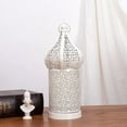 thumbnail image 2 of MesaSe Moroccan Lantern Battery Operated Cage Atmosphere Lamp Hollow Pattern Energy-saving Hanging Decorative Light Multifunctional LED Table Light for Bedroom Patio Living Room, 2 of 9