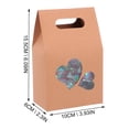 thumbnail image 3 of Phenofice 24Pcs Kraft Paper Boxes with Window Food Safe Portable Paper Packing Bags, 3 of 8