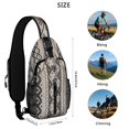 thumbnail image 2 of Floral Bohemian Sling Backpack Artistic Tribal Lightweight Daypack for Gym Use, 2 of 6