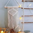thumbnail image 6 of Gallickan Macrame Wall Hanging Decor, Bohemian Decor, Woven Tapestry, String Art Piece, Boho Style for Living Room Bedroom Decoration, White, 6 of 6