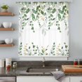 thumbnail image 4 of Sage Green Eucalyptus Sheer Curtains 84 Inches Long, Watercolor Spring Weeping Botanical Light Filering Curtains, Breathable Simi Curtain Privacy Drapes for Living Room Bedroom Window Treatment, 4 of 9