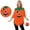 Mom--NO light, variant on FchengtaiS 3PCS Halloween Pumpkin Costume for family,Glow in the Dark Halloween Pumpkin Cloak-Poncho with Headband & Candy Bag for Holiday Party