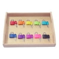 thumbnail image 4 of Key Lock Tray Kid Wooden Keys Locks Tray Montessori Preschool Learning Materials Education Toy, 4 of 7