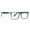 Grey, variant on Classic Square Non-Prescription Eyeglasses Light PC Frame Fashion Decorative Flat Lens Glasses