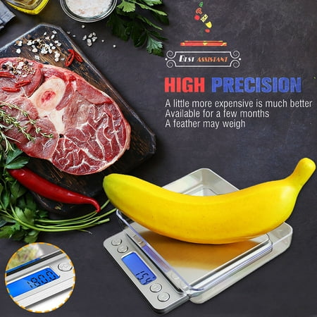 

EUHDSSDE Tempered Stainless Steel And Kitchen Digital [Latest Scale Food 2020] Glass Kitchen，Dining & Bar