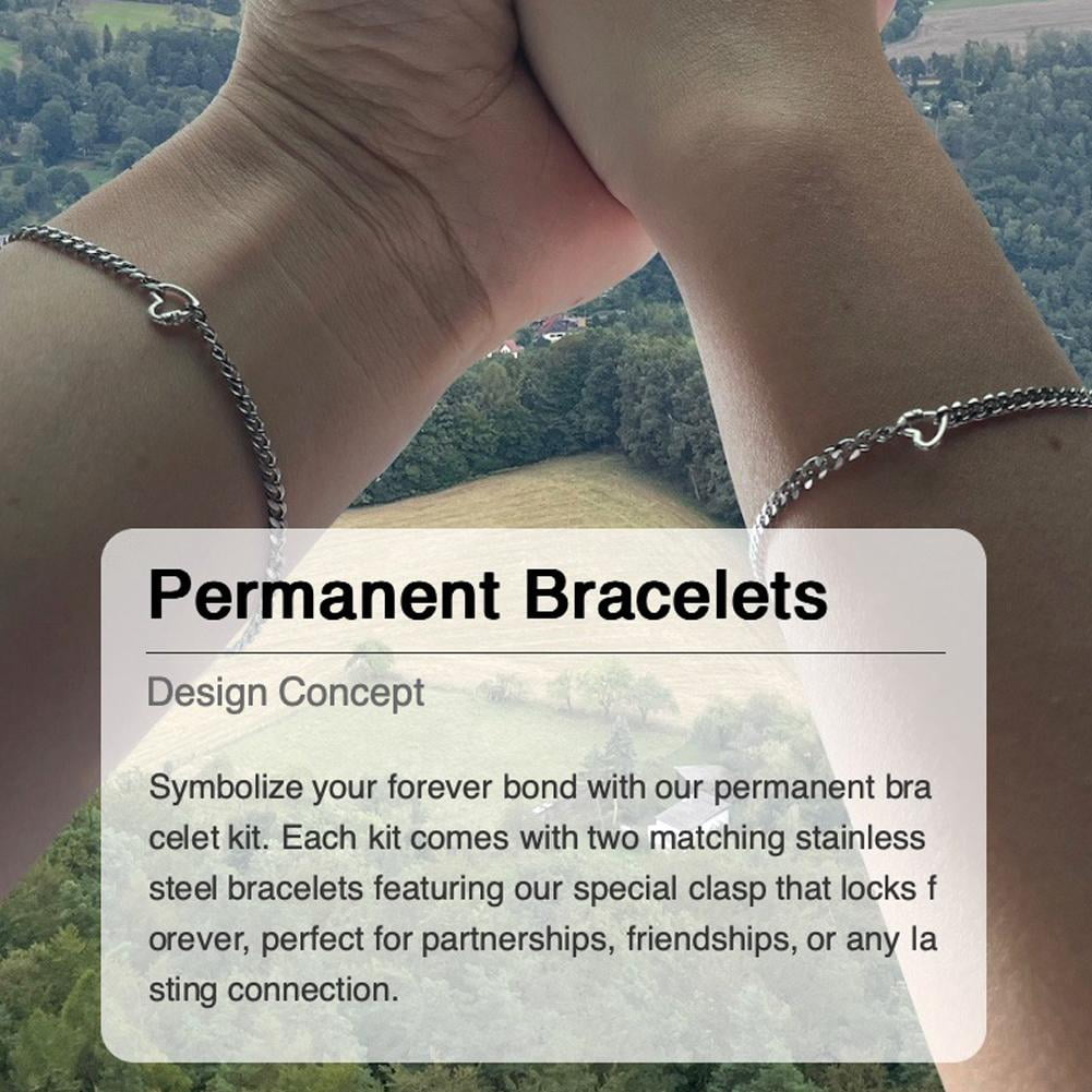 Blarkrus Infinity Symbol Couples Bracelet Making Kit, Easy Fun Craft Activity for Partners, Romantic Gift for Valentine's Day or Special Occasions