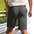 thumbnail image 3 of Zimjoy Men's Golf Shorts with Pocket 7" Elastic Waist Quick Dry Water Resistant Chino Shorts for Casual Office Dress Work, Gray L, 3 of 5