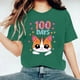thumbnail image 4 of Camisetas de Cuello de Tripulación de Manga Corta para Mujeres Carta Impresa Camiseta 95% Poliéster 5% Spandex, Manga Corta Cuello Redondo Top Casual para Diario, 4 of 5